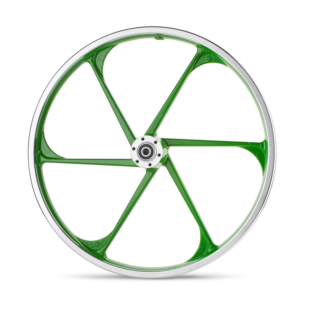 גלגל סגסוגת ירוק קדמי של גרין בייק